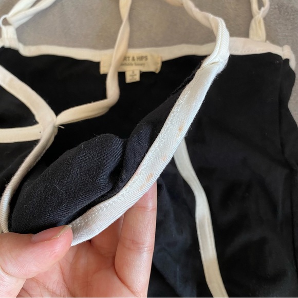 Heart & Hips black and white mini bodycon dress size S - Picture 4 of 4